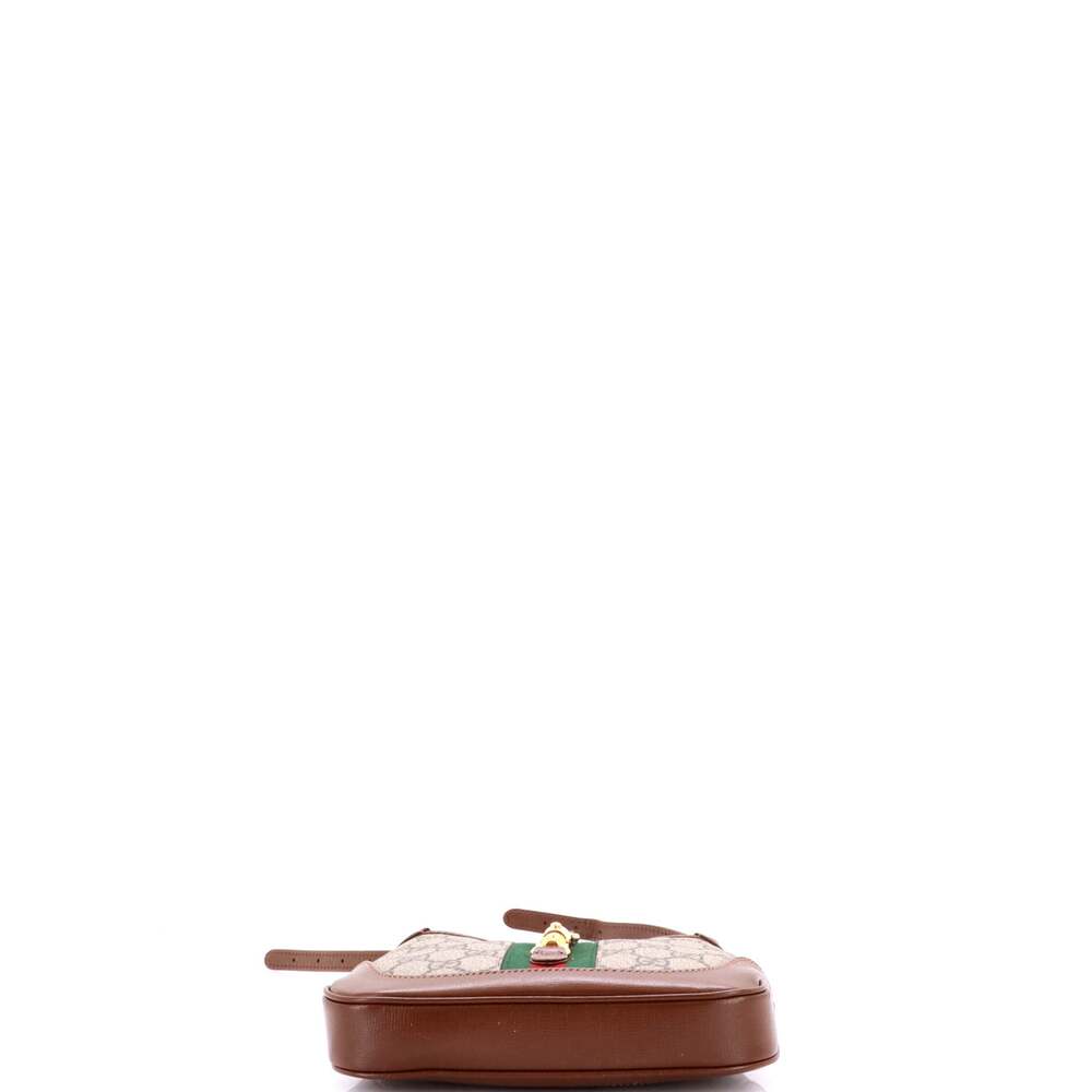 Gucci Jackie Hobo Gg Coated Canvas Mini #224305G16B - Picture 4 of 7